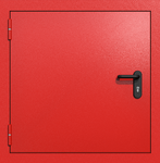 Одностворчатый квадратный люк ei-60 (цвет красный RAL 3020)