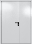 Полуторапольная глухая дверь ei-60 (цвет светло-серый RAL 7047)