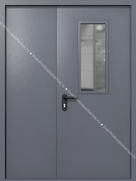 Полуторапольная дверь ei-60 со стеклом 700x300 (цвет темно-серый RAL 7015) Полуторапольная дверь ei-60 со стеклом 700x300 (цвет темно-серый RAL 7015)