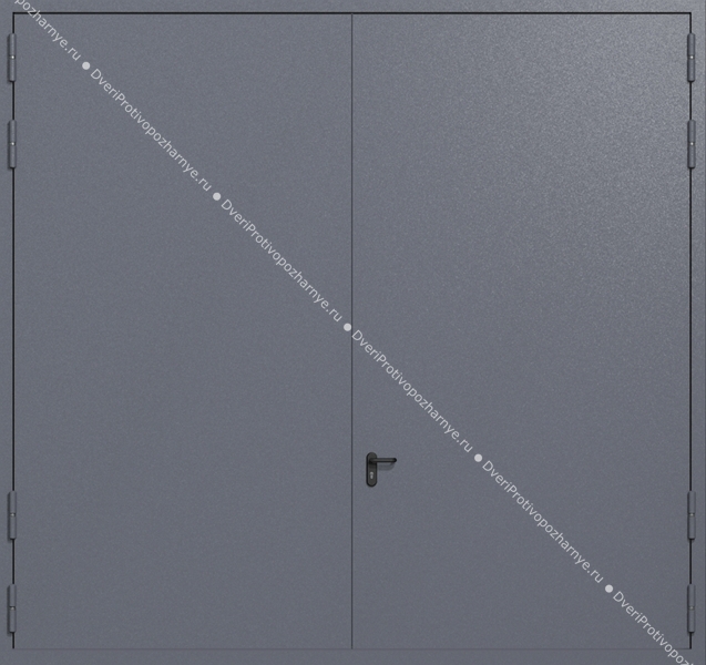 Распашные крупногабаритные ворота ei-60 (цвет темно-серый RAL 7015) Распашные крупногабаритные ворота ei-60 (цвет темно-серый RAL 7015)